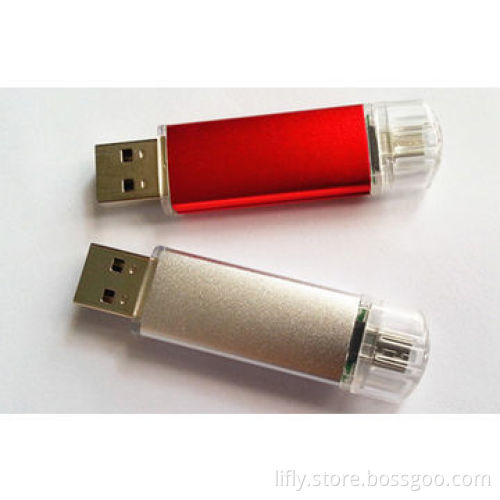 OTG USB with grade A chip and full capacity, passing H2 testing and 2 years warranty